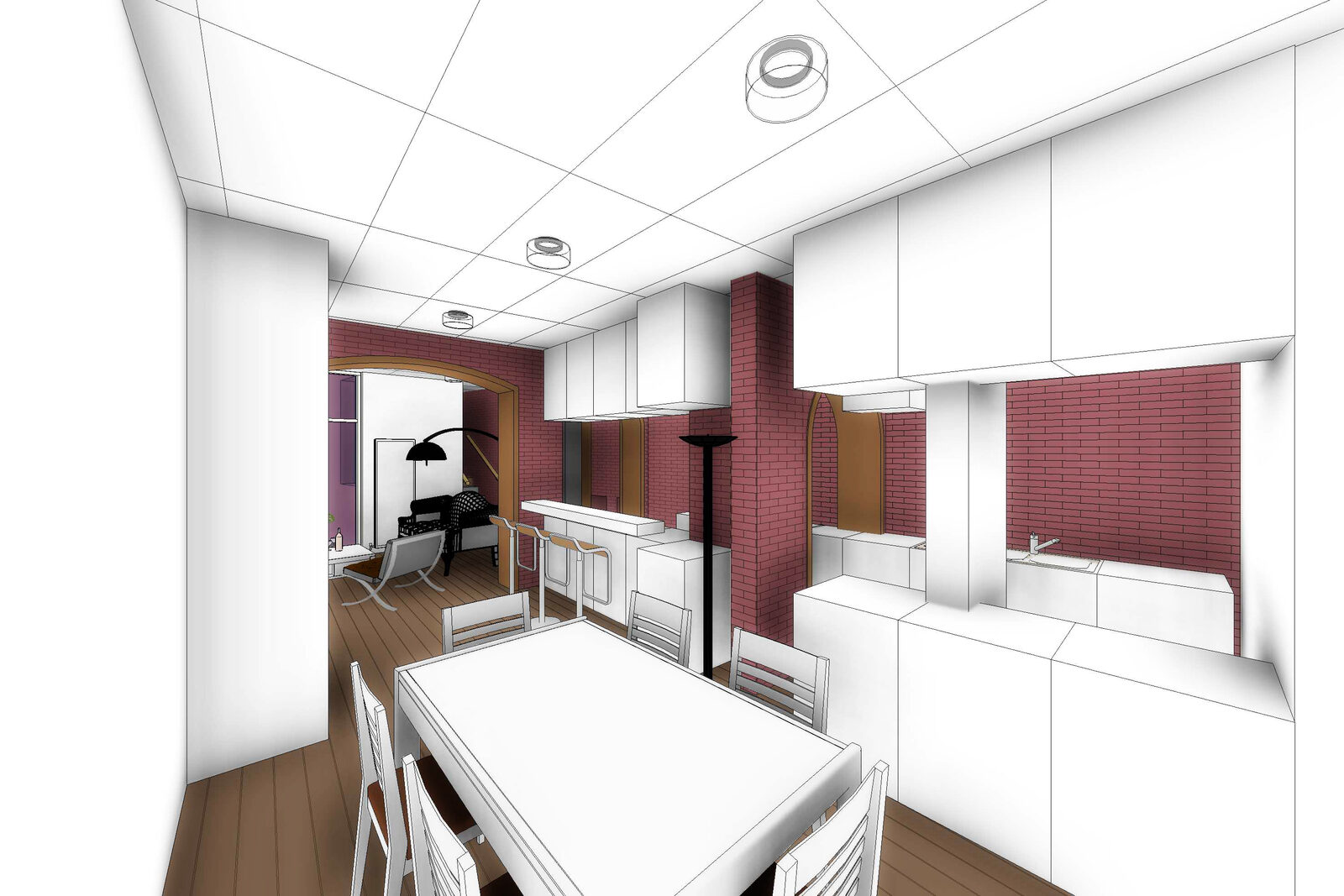 Aménagement d'un appartement à Tournai