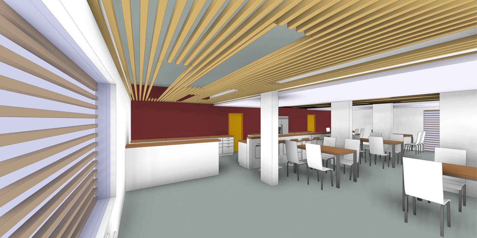Aménagement d'un restaurant de 148 m² à Marly