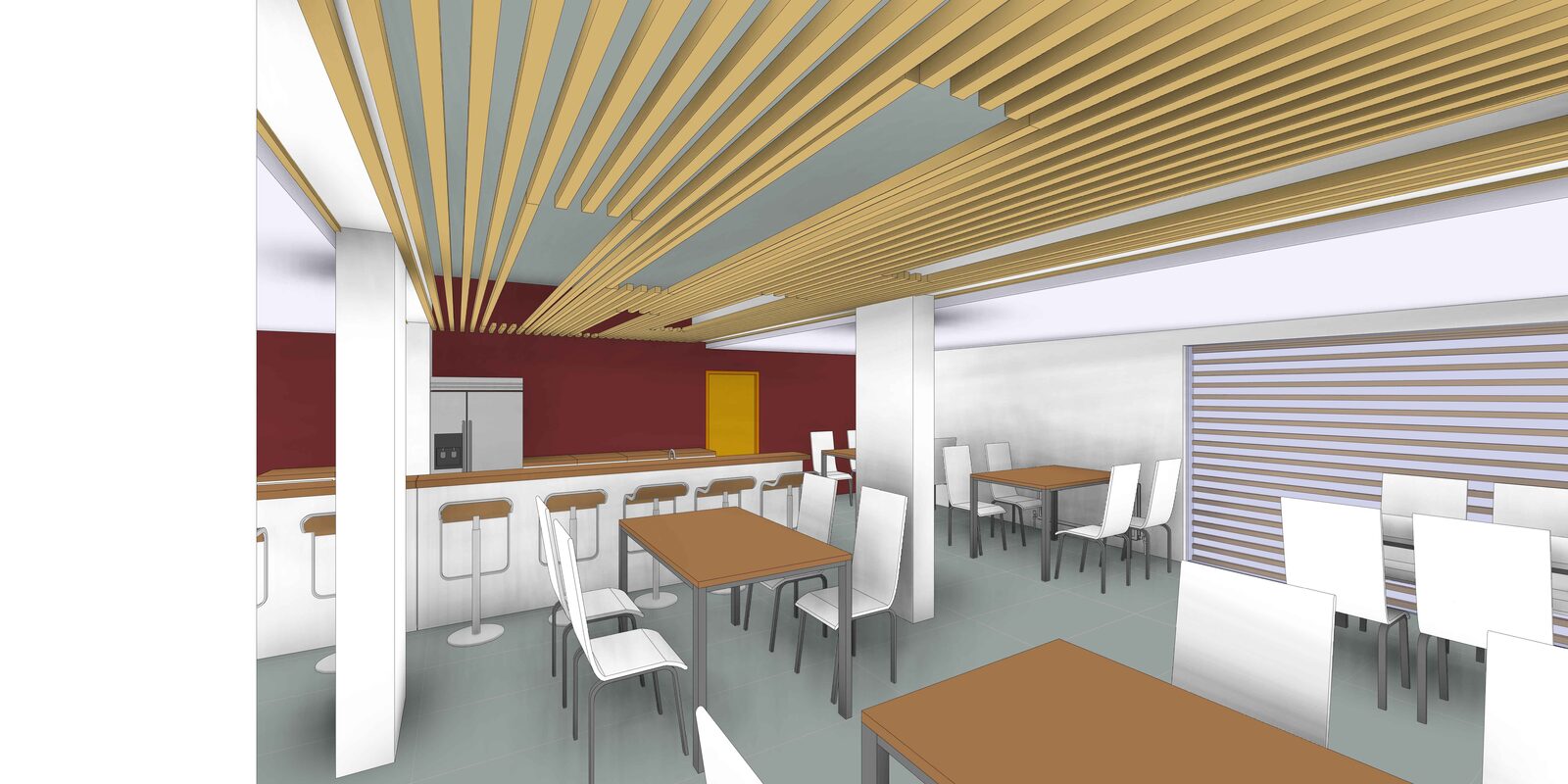 Aménagement d'un restaurant à Marly