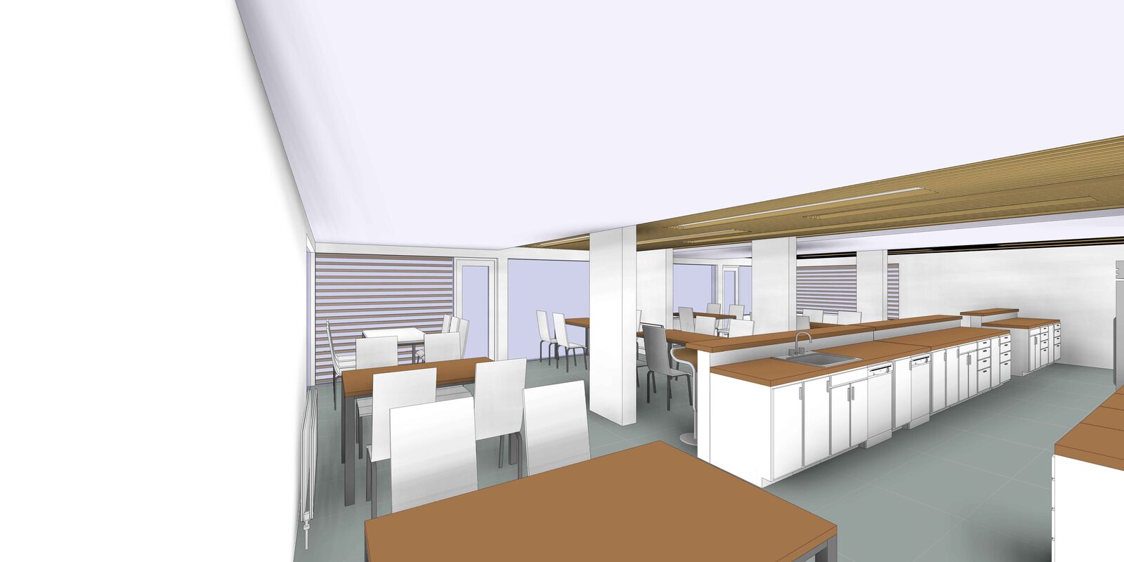 Aménagement d'un restaurant à Marly