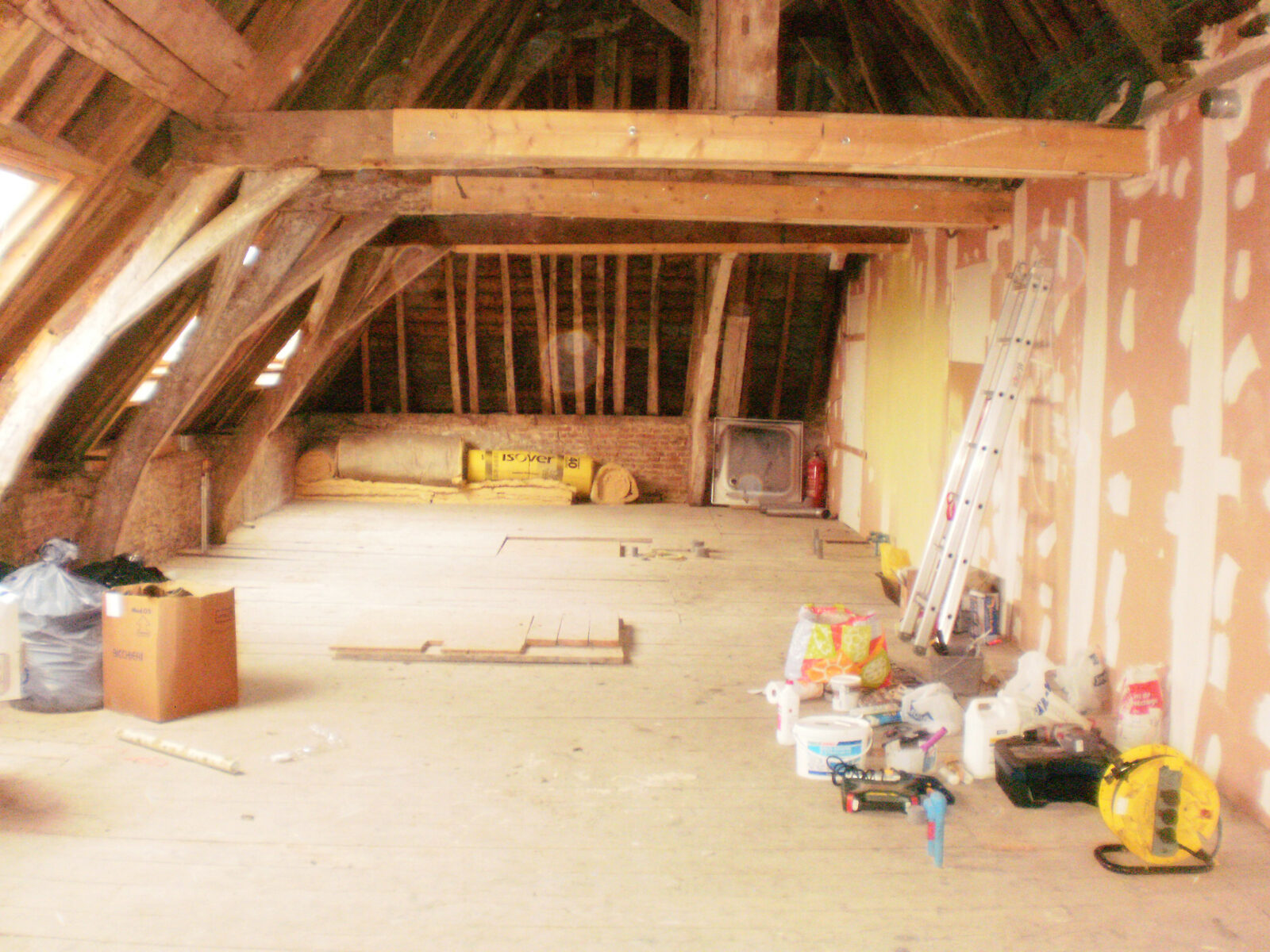 Aménagement de combles en chambres, maison relais à Wambrechies