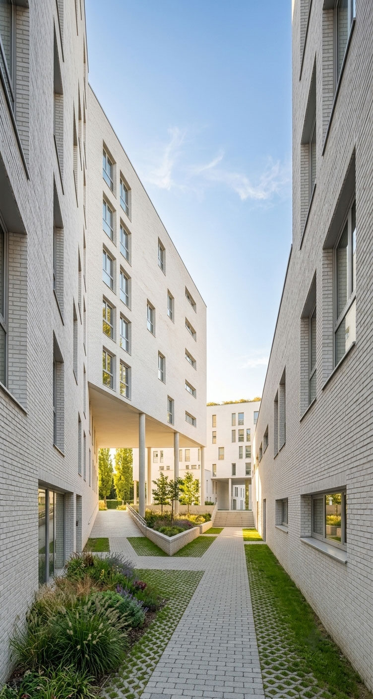 Complexe immobilier de logements sociaux et étudiants à Valenciennes