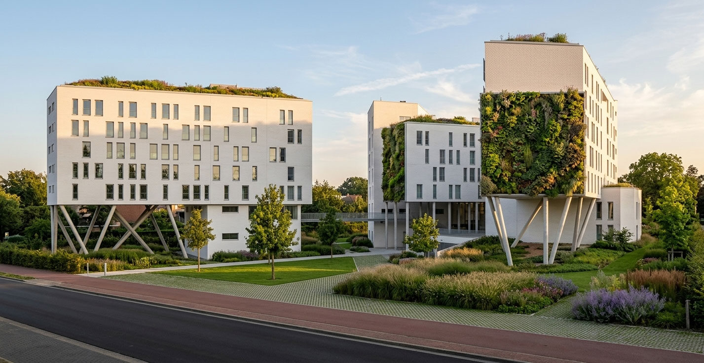 Complexe immobilier de logements sociaux et étudiants à Valenciennes