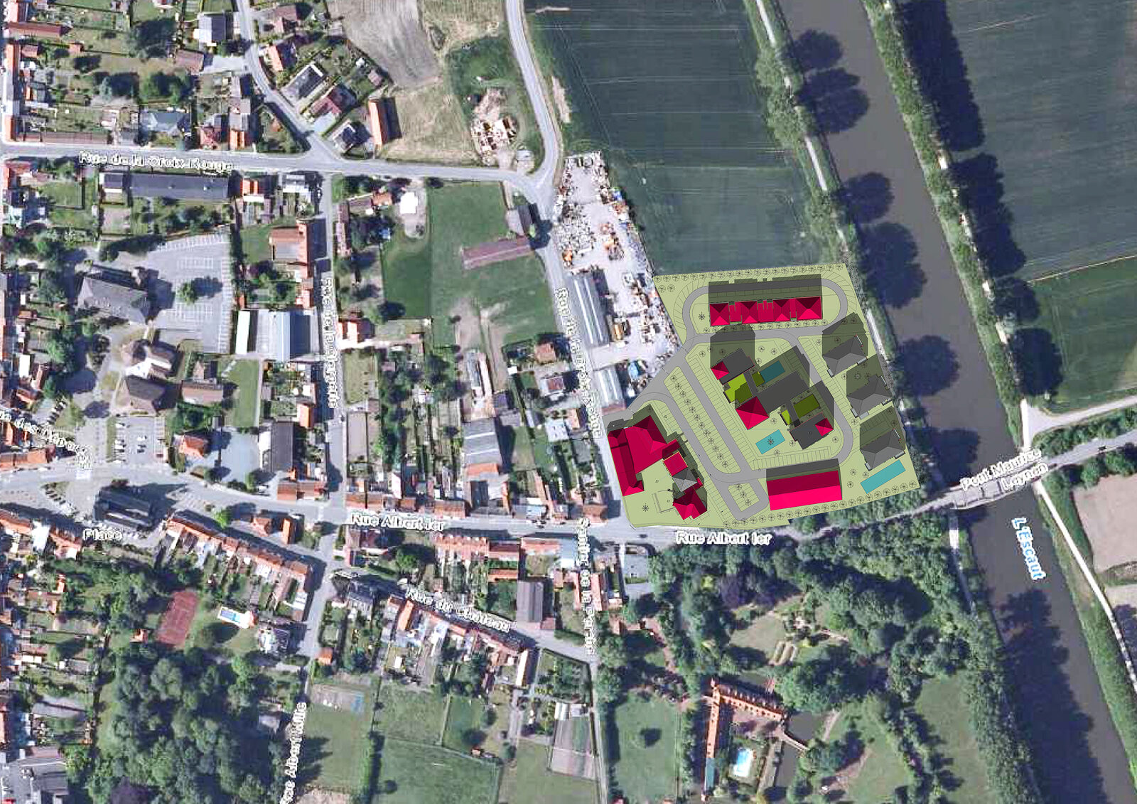 Complexe immobilier & maison de repos à Pecq