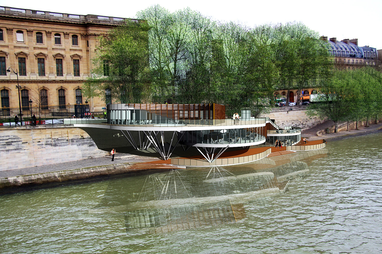 Concours – Bar à champagne, quai de Seine de 673 m² à Paris