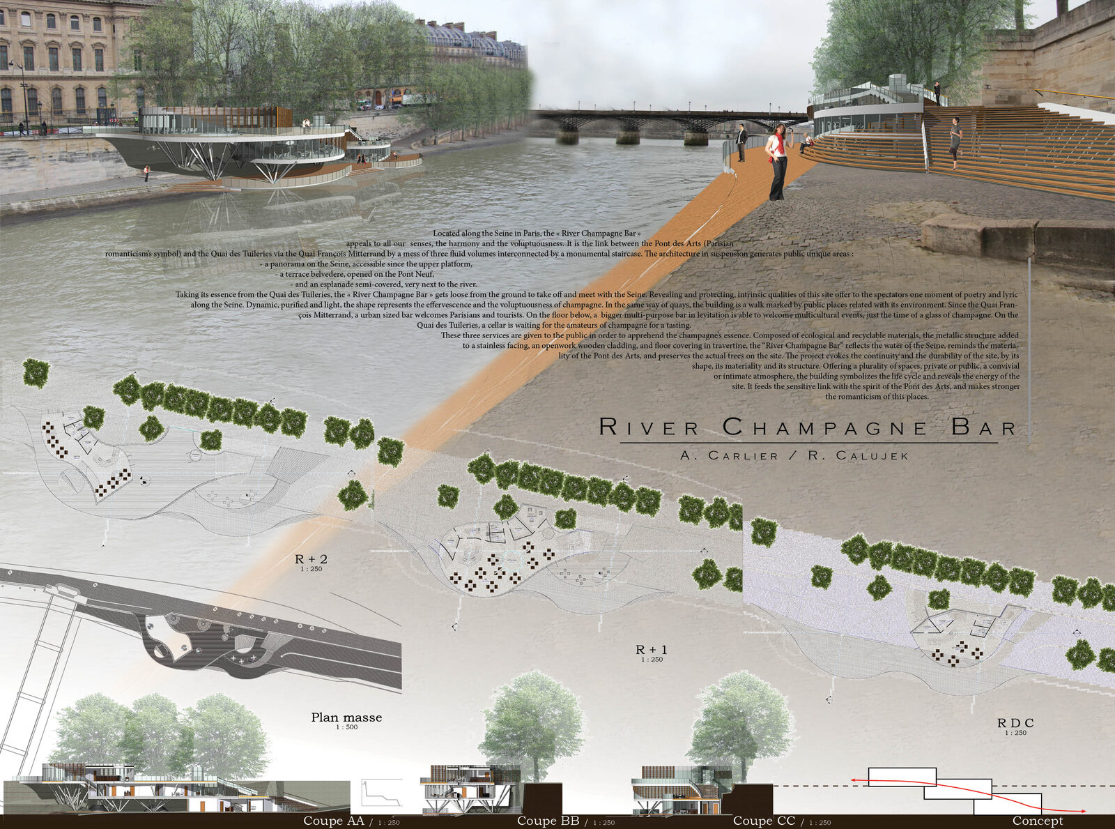 Concours – Bar à champagne, quai de Seine à Paris