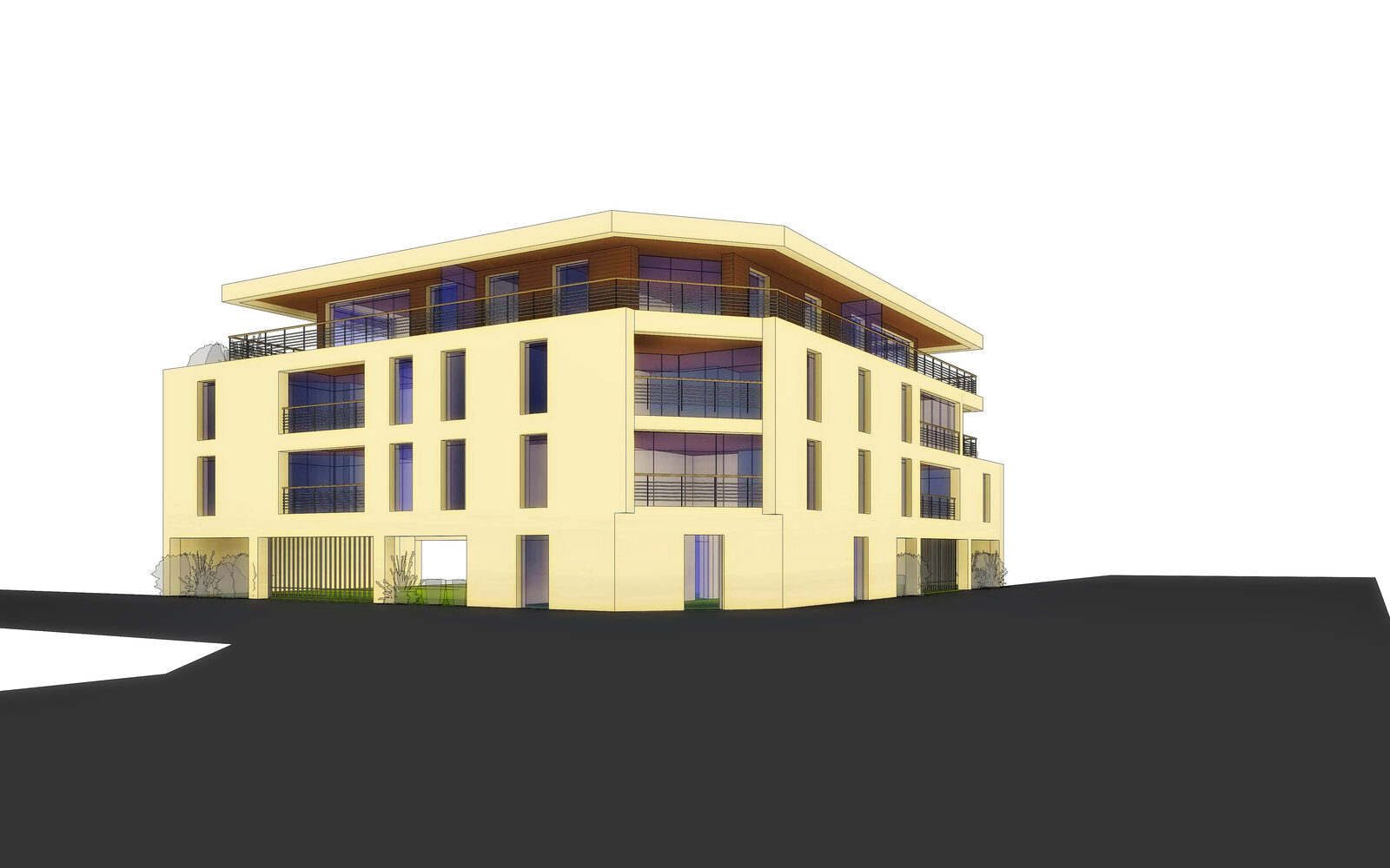 Construction d'un immeuble d'appartements à Stella-Plage