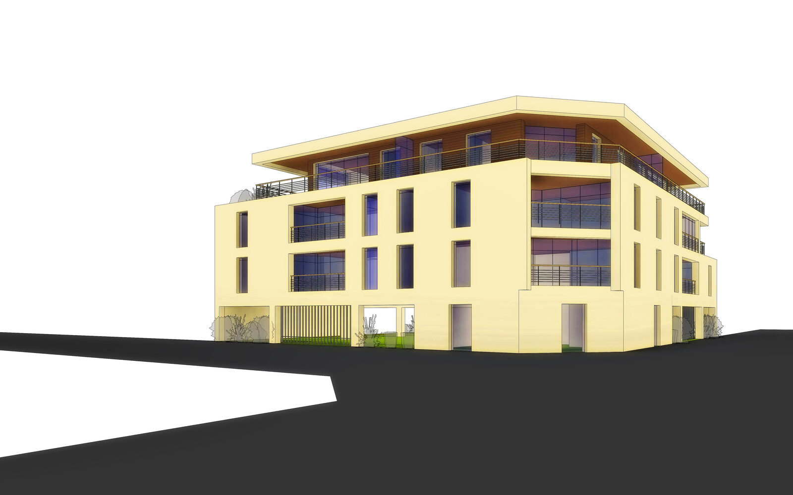 Construction d'un immeuble d'appartements à Stella-Plage
