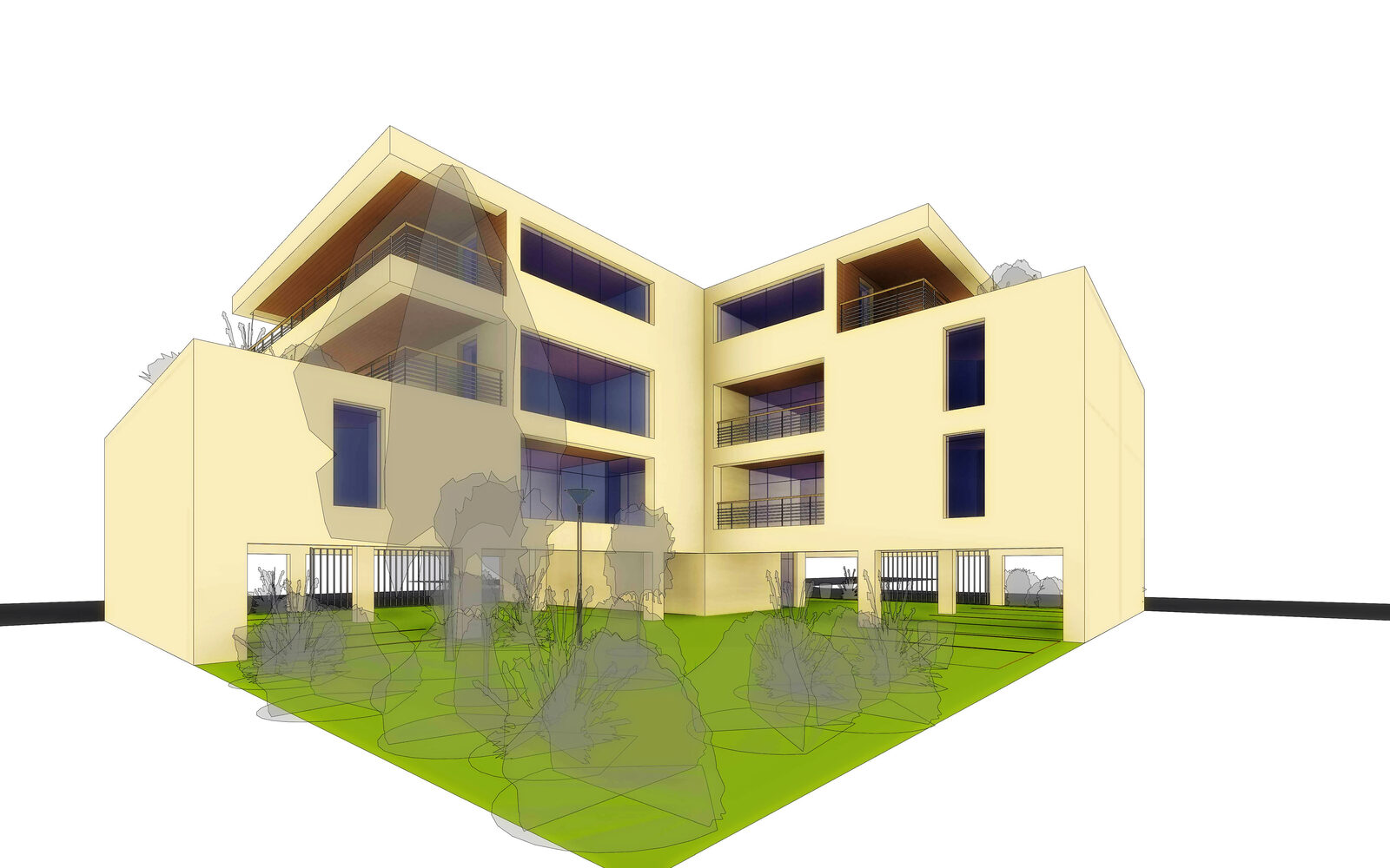 Construction d'un immeuble d'appartements à Stella-Plage