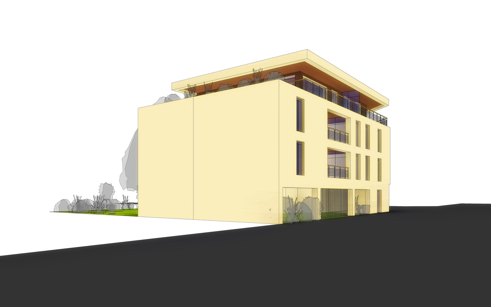 Construction d'un immeuble d'appartements à Stella-Plage