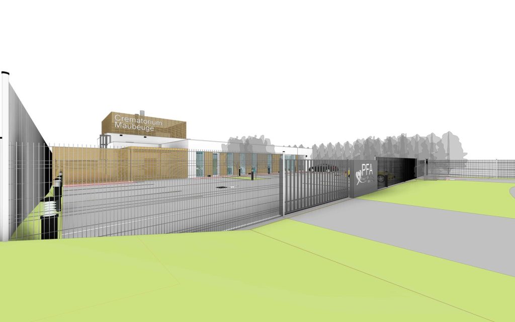 Construction du crématorium de 489 m² à Maubeuge