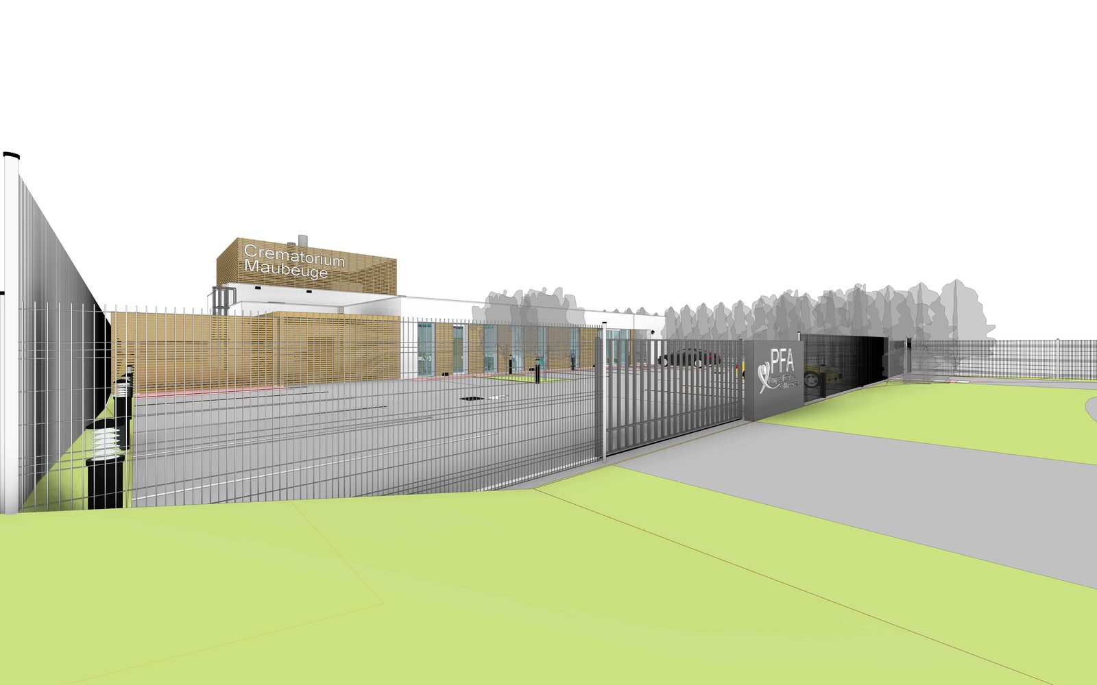 Construction du crématorium de 489 m² à Maubeuge