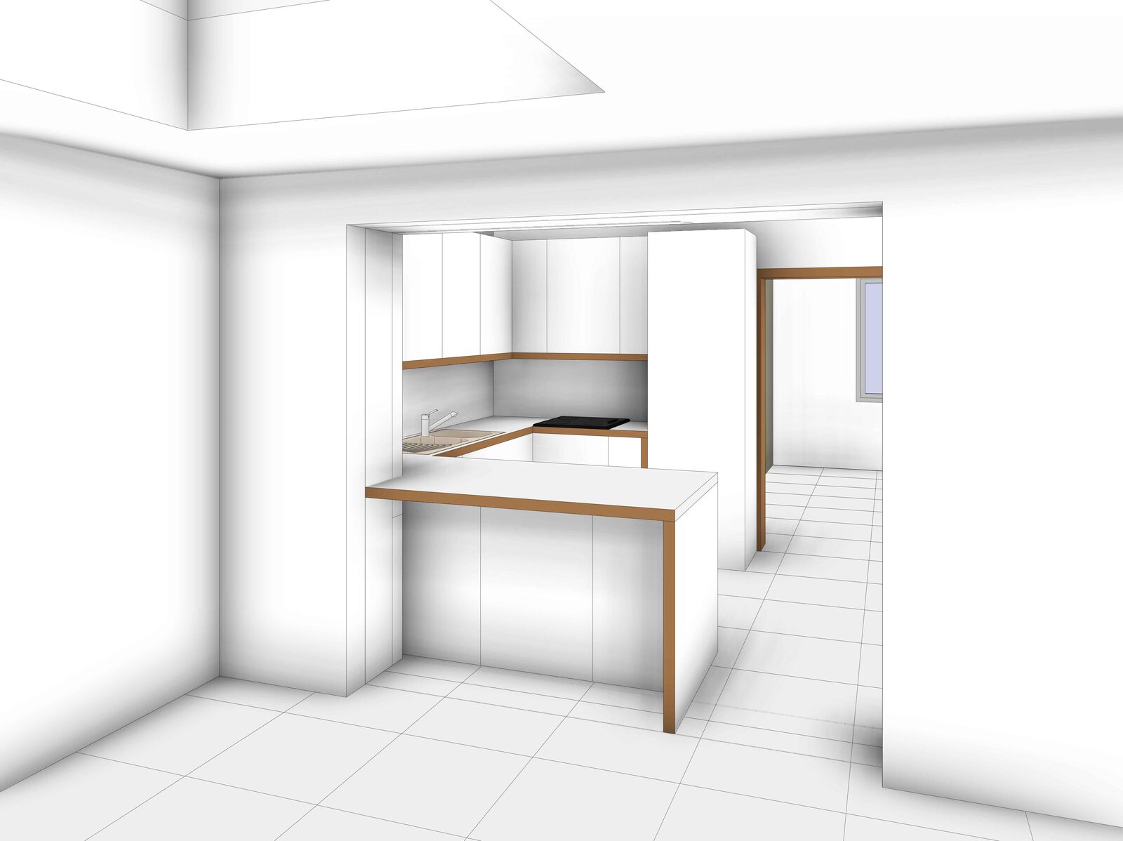 Extension d'une habitation unifamiliale de 23 m² à Marquillies