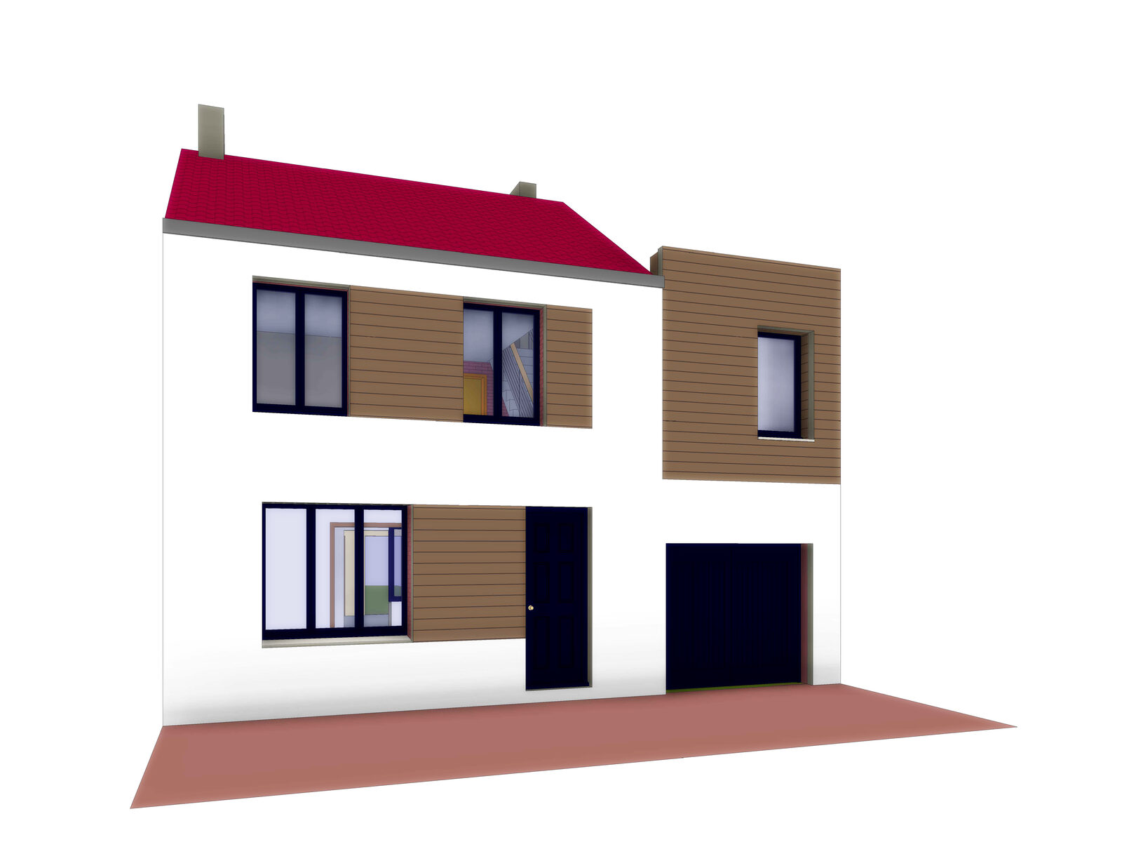 Extension d'une habitation unifamiliale de 38 m² à Marquillies
