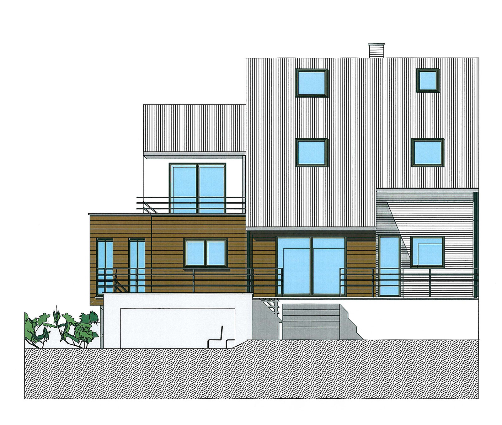 Extension d'une maison individuelle & bureau médical à Lambersart