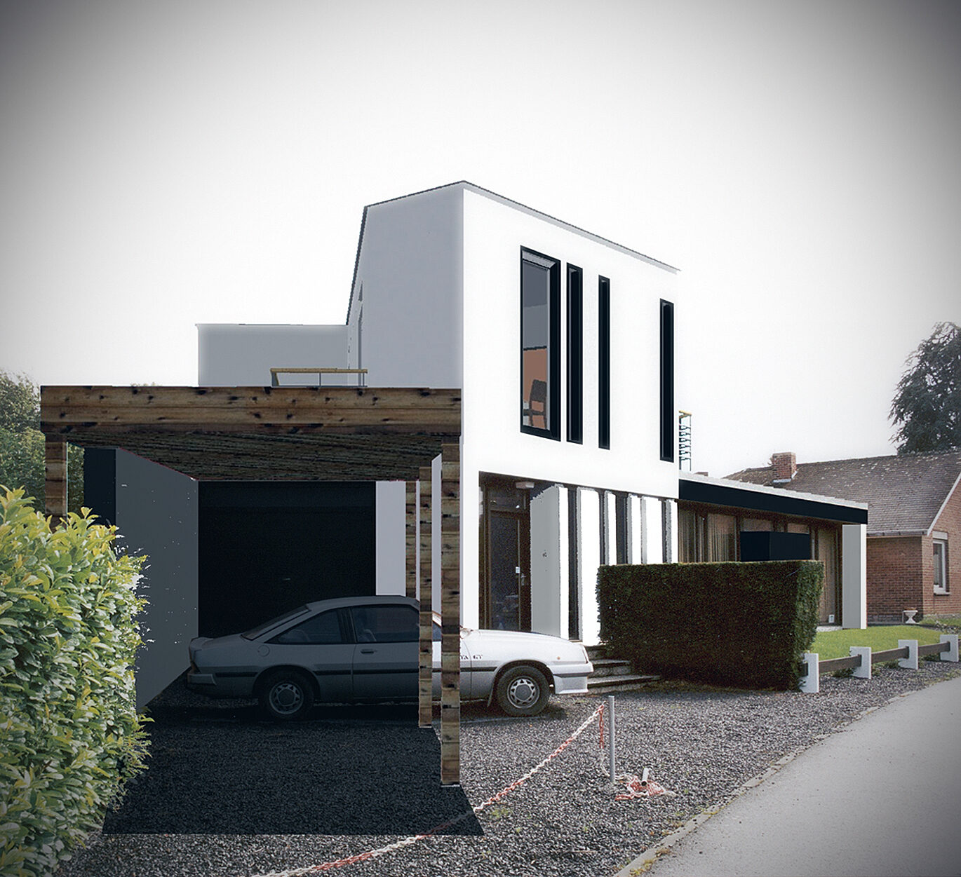Extension d'une maison unifamiliale de 75 m² à Templeuve
