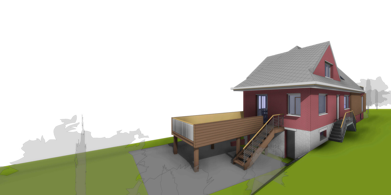 Extension et transformation d'une maison individuelle à Wez-Macquart