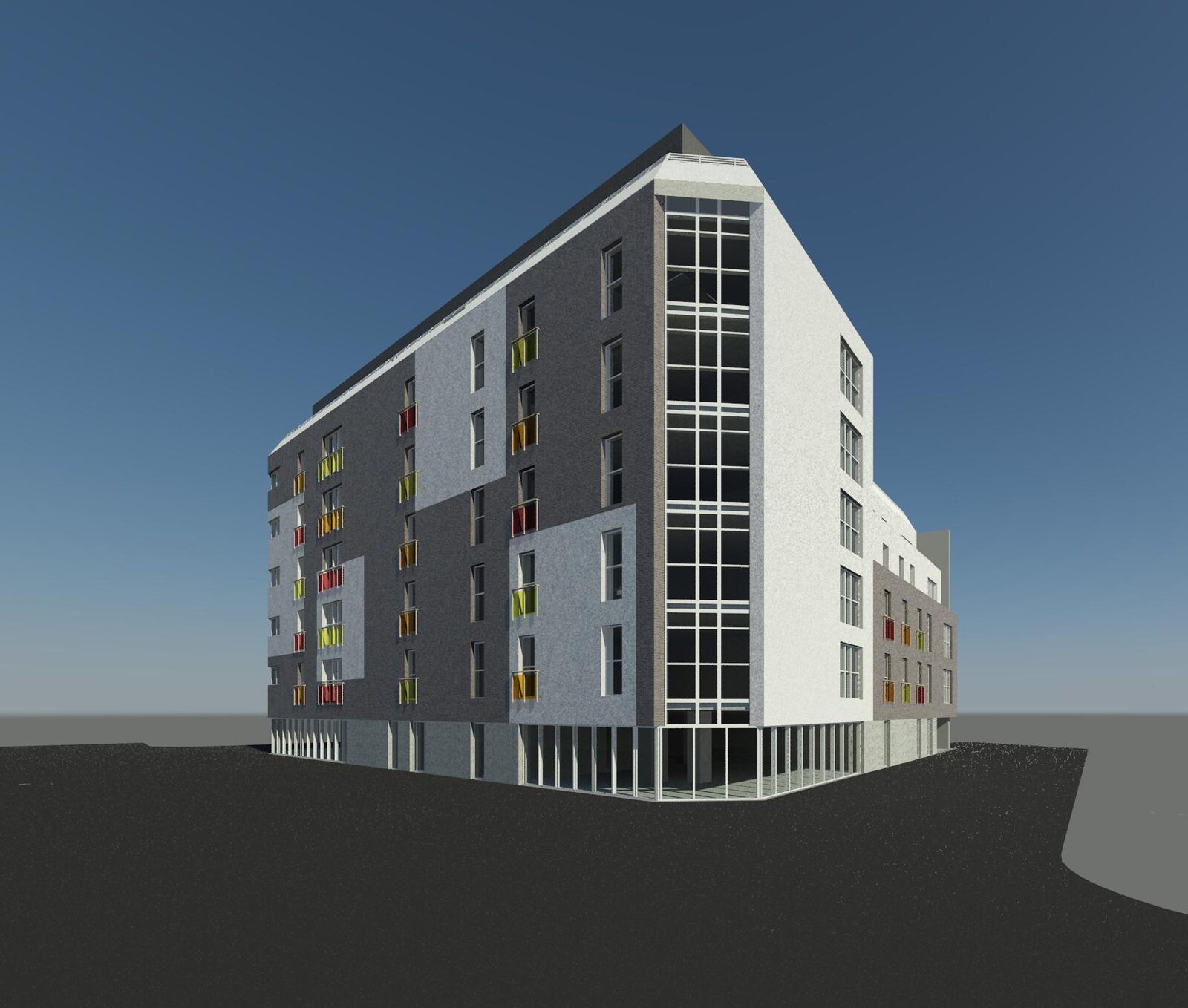 Immeuble collectif avec rez-de-chaussée commercial à Lille