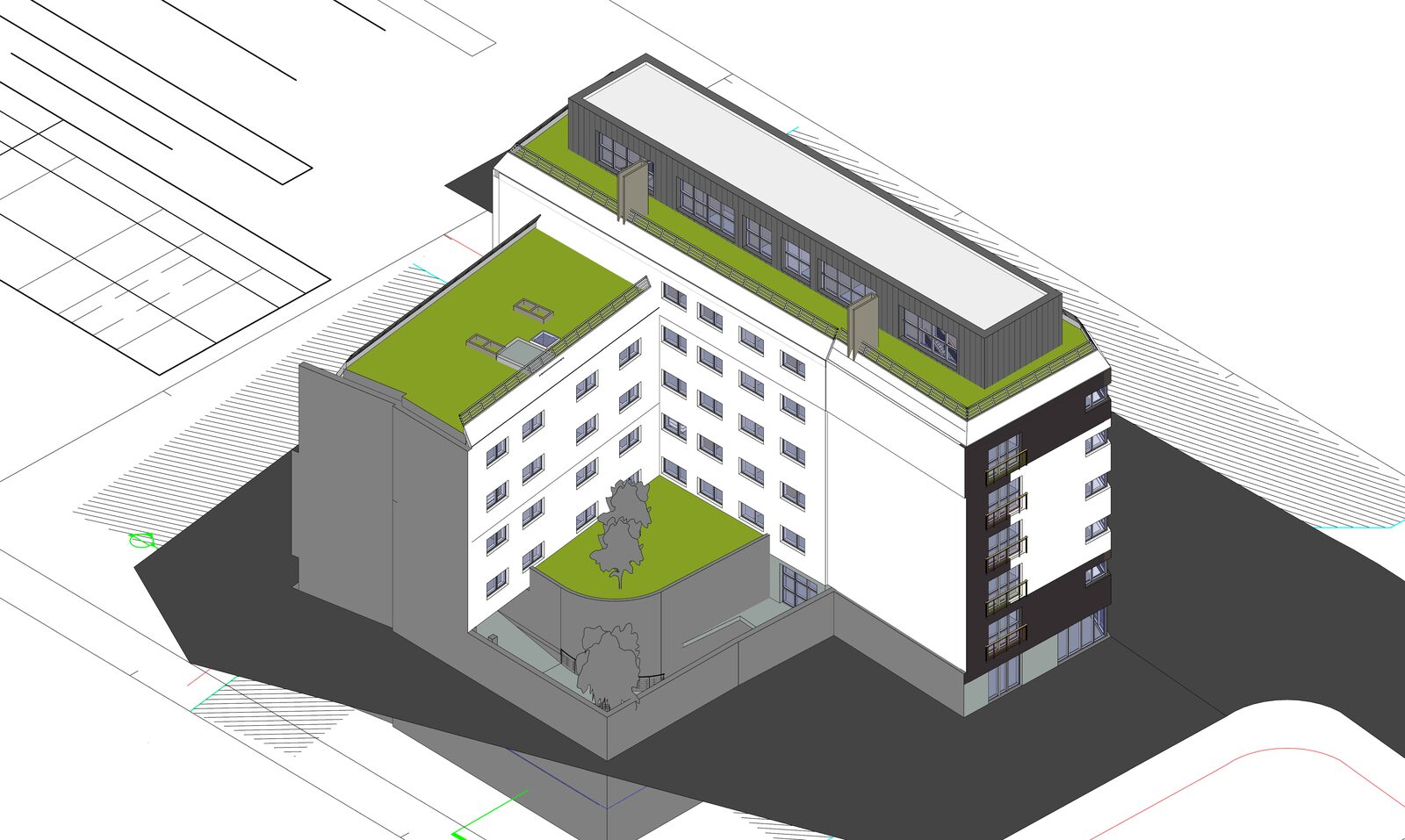 Immeuble collectif avec rez-de-chaussée commercial à Lille