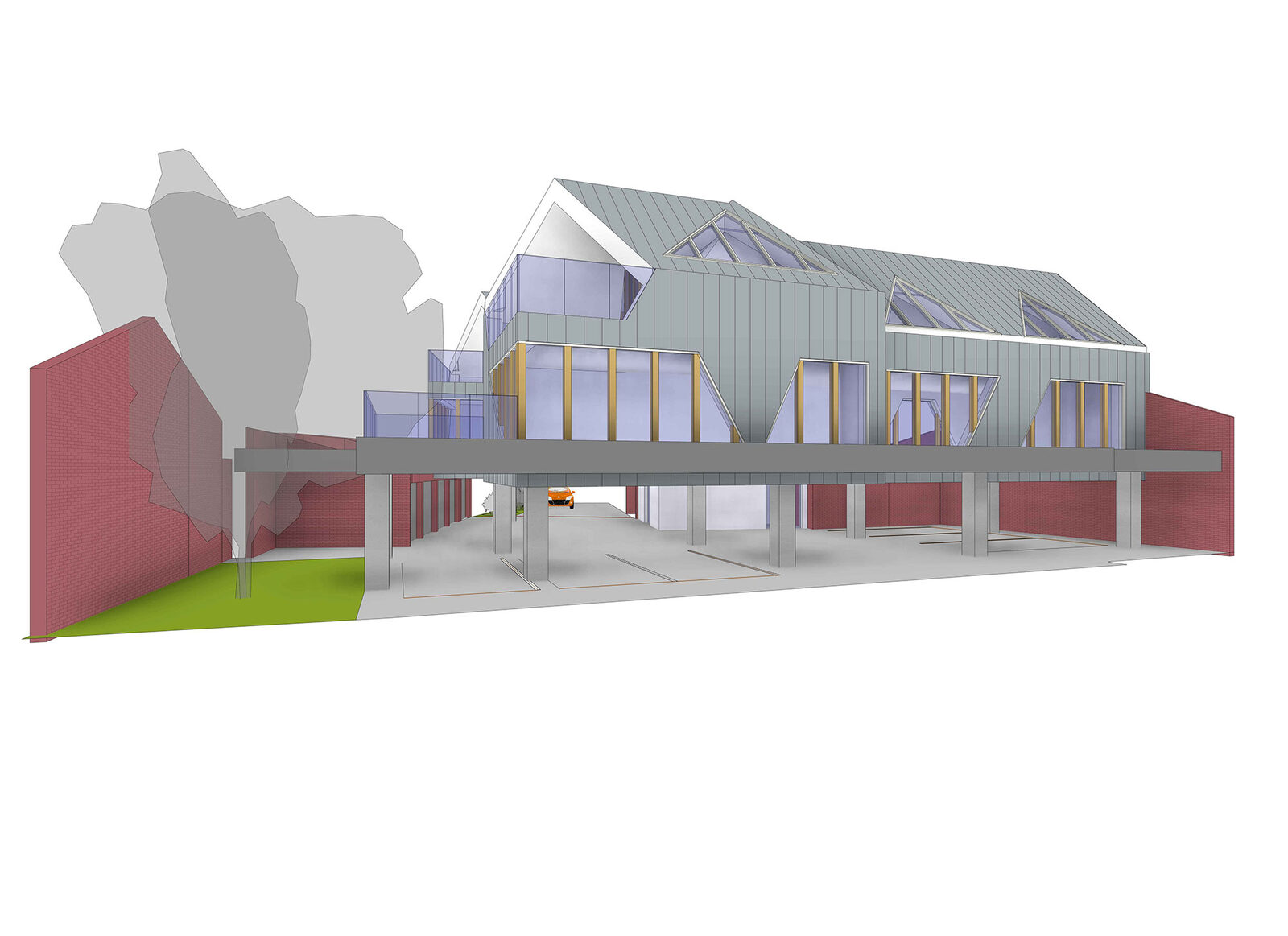 Projet de construction d'un immeuble à appartements de 379 m² à Tournai
