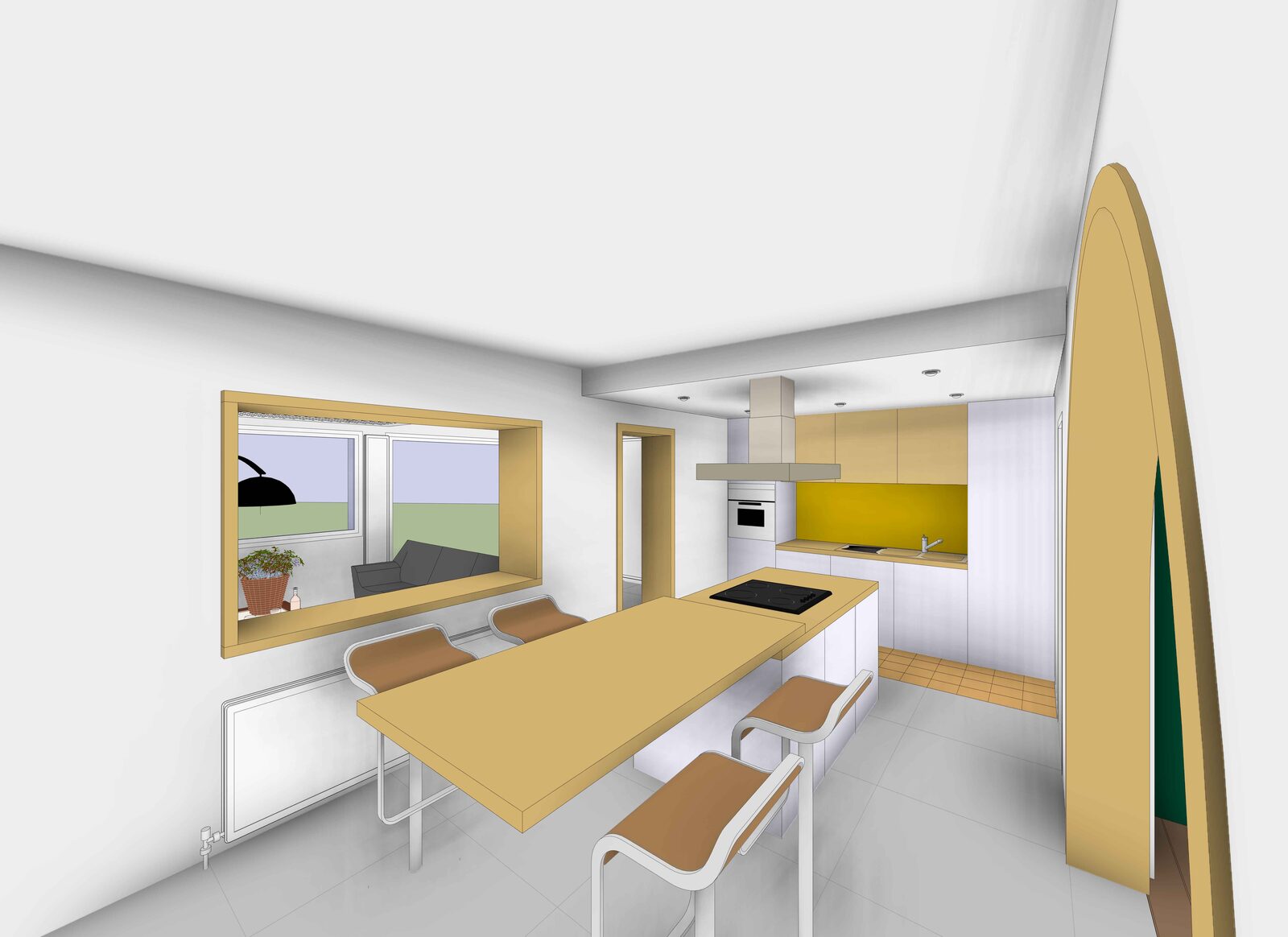 Réaménagement d'une maison mitoyenne à Harnes