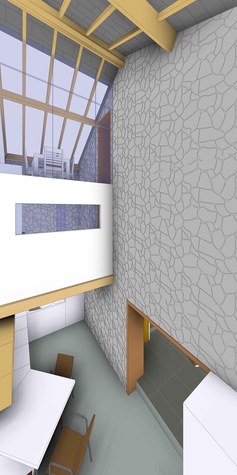 Réhabilitation d'une maison mitoyenne de 78 m² à Morialme