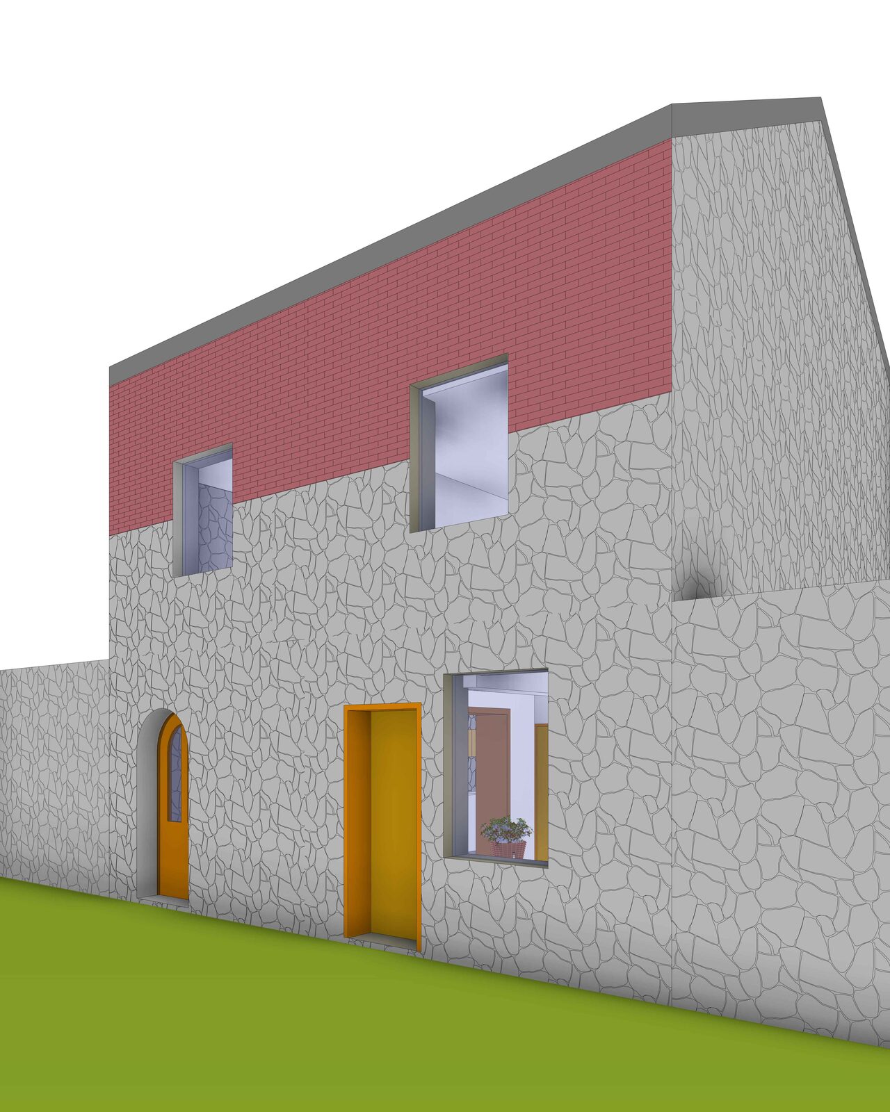 Réhabilitation d'une maison mitoyenne à Morialme