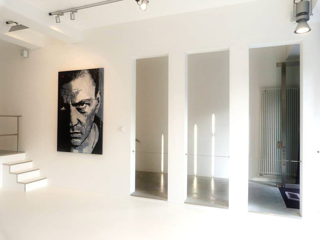 Transformation d'un hangar en galerie d'art à Tournai