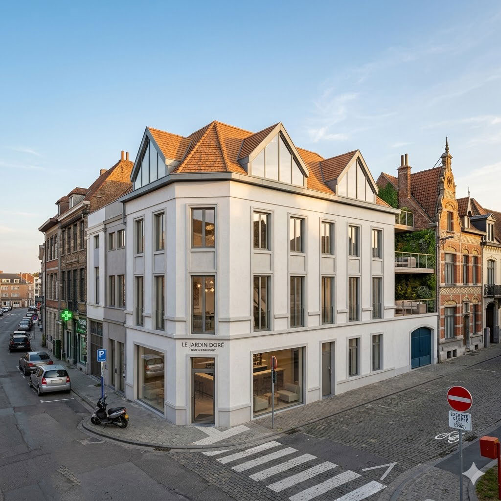 Transformation d'un immeuble en appartements de 499 m² à Tournai