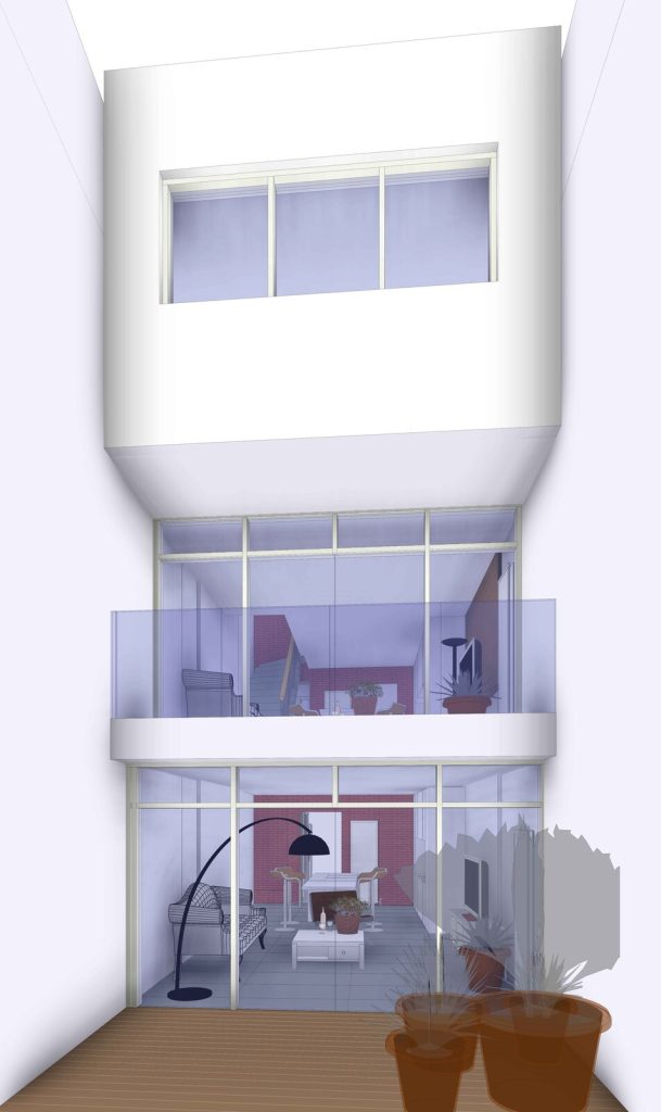 Transformation d'une maison en 3 appartements de 188 m² à Tournai
