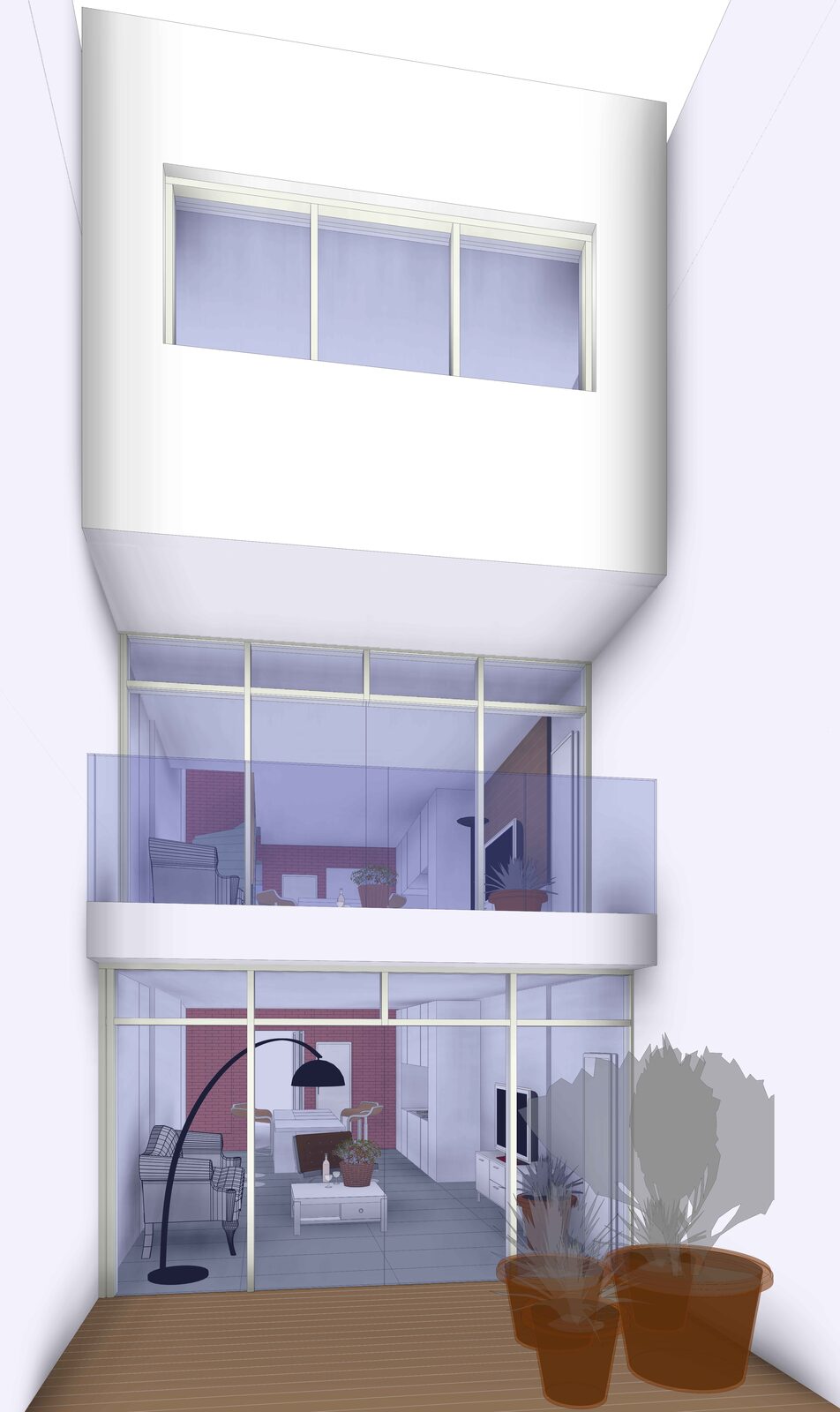 Transformation d'une maison en 3 appartements à Tournai