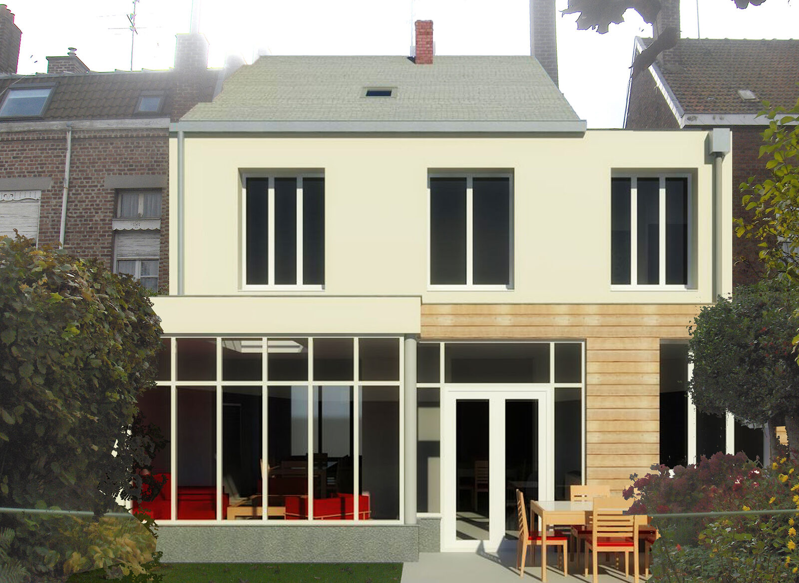 Transformation, extension et ravalement de façade à Valenciennes