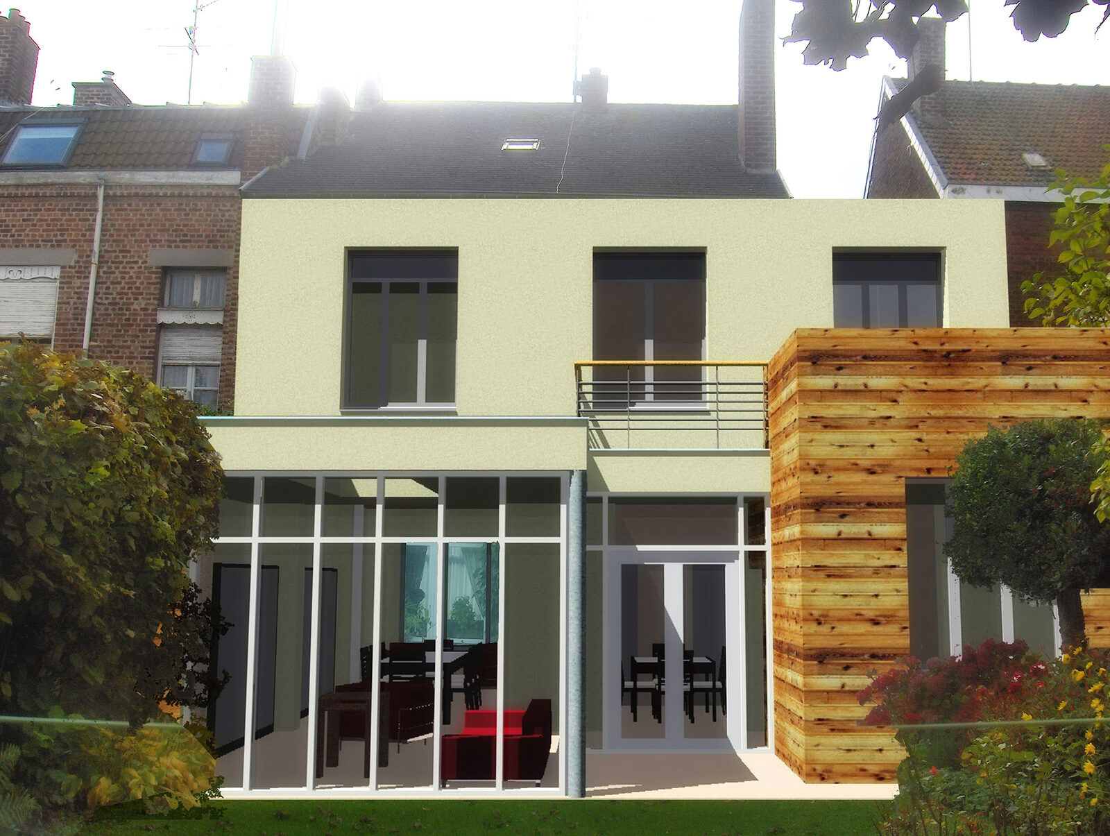 Transformation, extension et ravalement de façade à Valenciennes