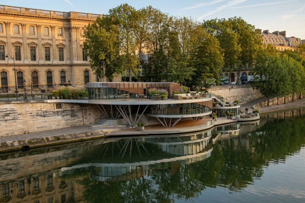 Concours – Bar à champagne, quai de Seine de 673 m² à Paris