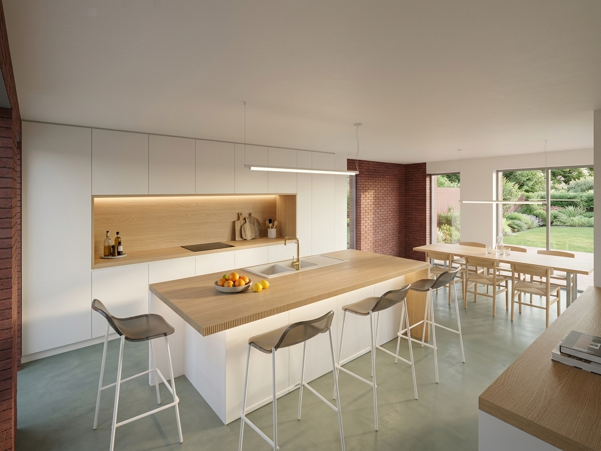 Extension d'une habitation unifamiliale de 23 m² à Marquillies