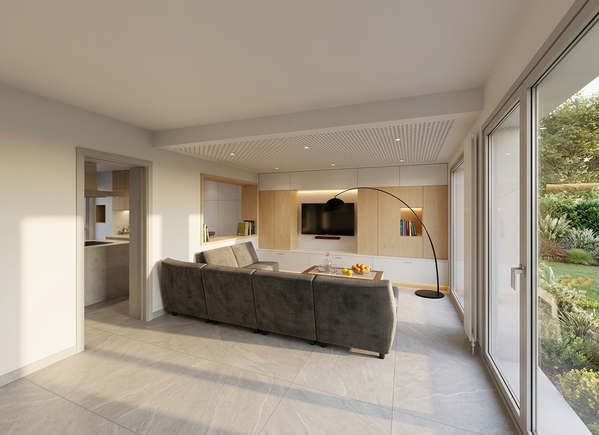 Réaménagement d'une maison mitoyenne de 78 m² à Harnes